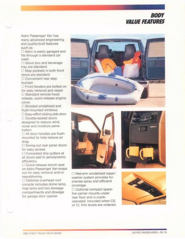 1986 Chevrolet Truck Facts Brochure Page 100